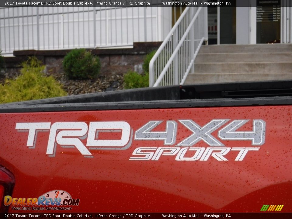 2017 Toyota Tacoma TRD Sport Double Cab 4x4 Inferno Orange / TRD Graphite Photo #11
