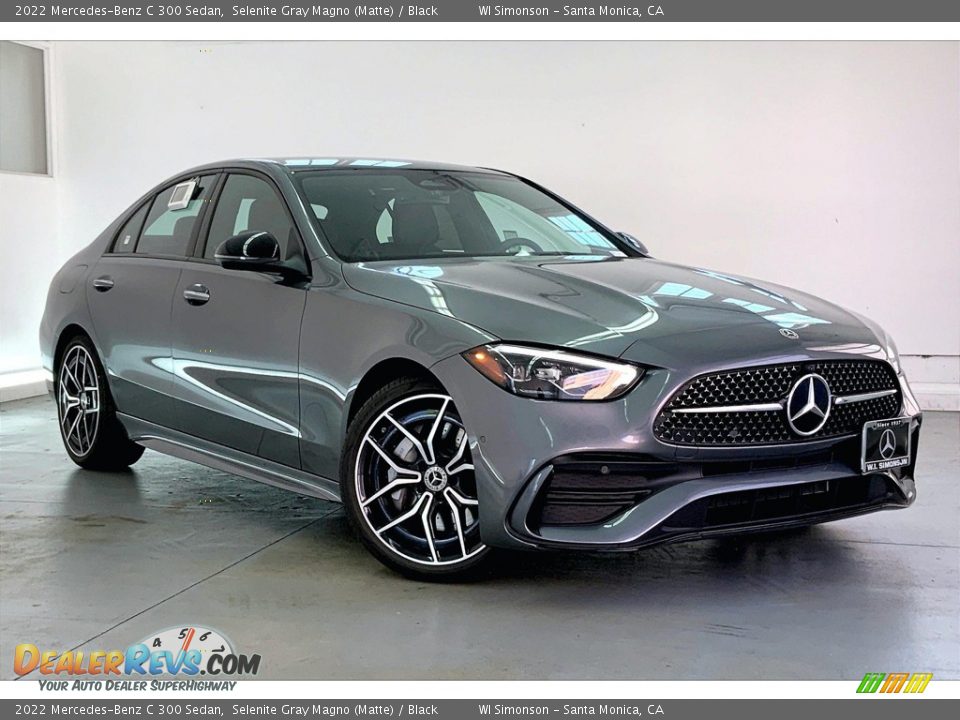 2022 Mercedes-Benz C 300 Sedan Selenite Gray Magno (Matte) / Black Photo #12