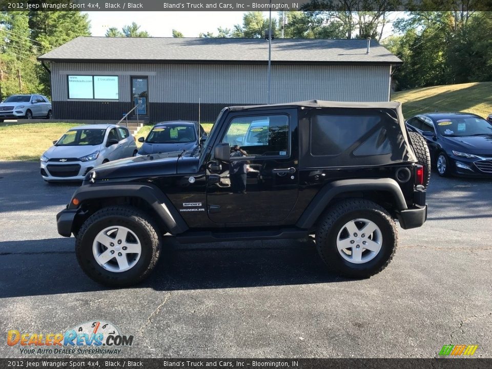 2012 Jeep Wrangler Sport 4x4 Black / Black Photo #1