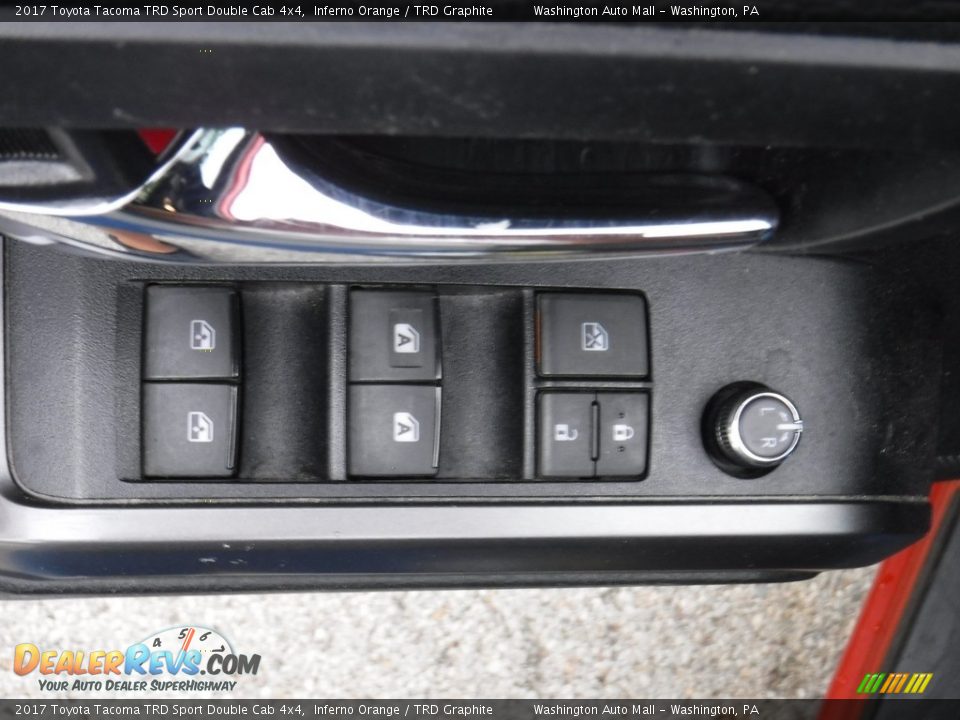 2017 Toyota Tacoma TRD Sport Double Cab 4x4 Inferno Orange / TRD Graphite Photo #23