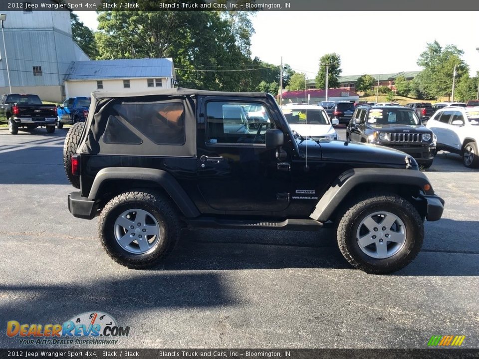 2012 Jeep Wrangler Sport 4x4 Black / Black Photo #5