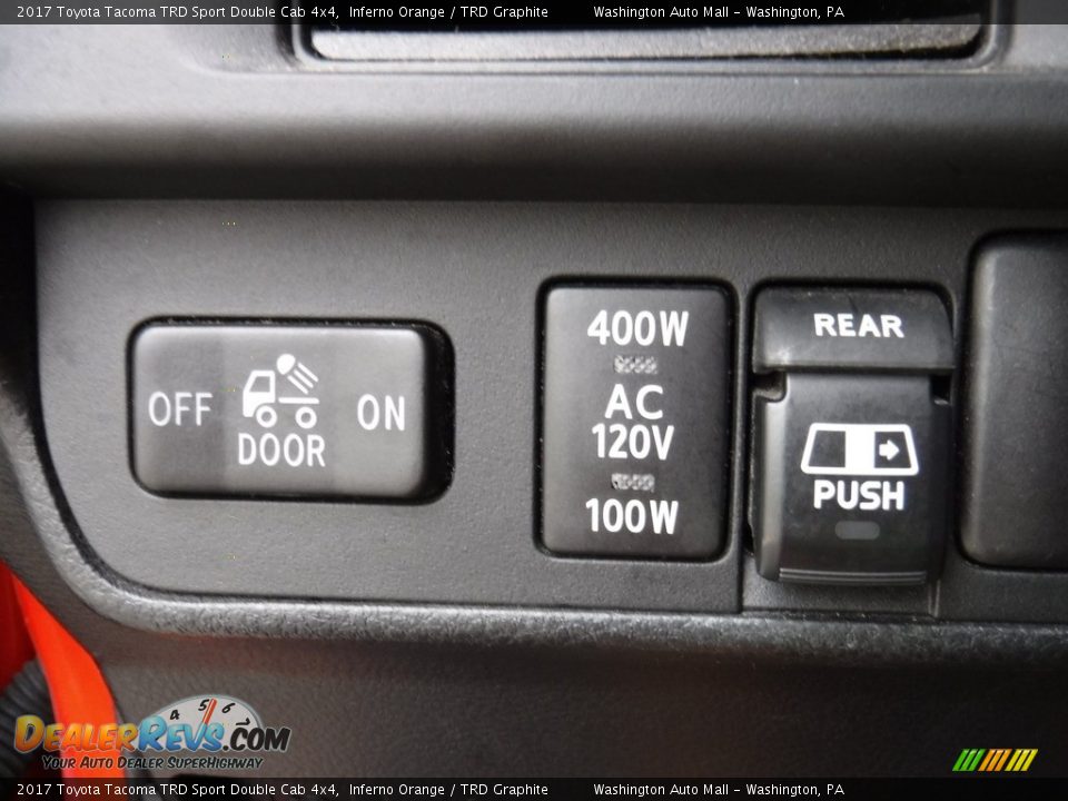 2017 Toyota Tacoma TRD Sport Double Cab 4x4 Inferno Orange / TRD Graphite Photo #24