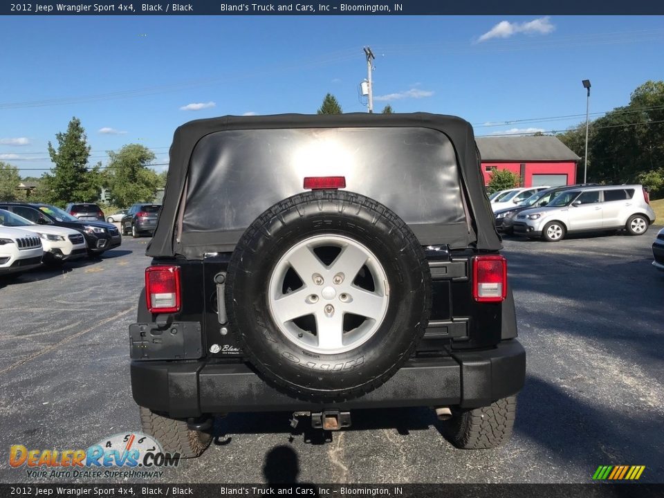 2012 Jeep Wrangler Sport 4x4 Black / Black Photo #7