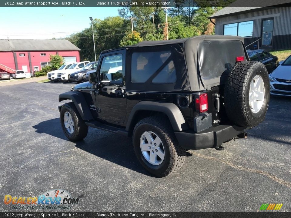 2012 Jeep Wrangler Sport 4x4 Black / Black Photo #8