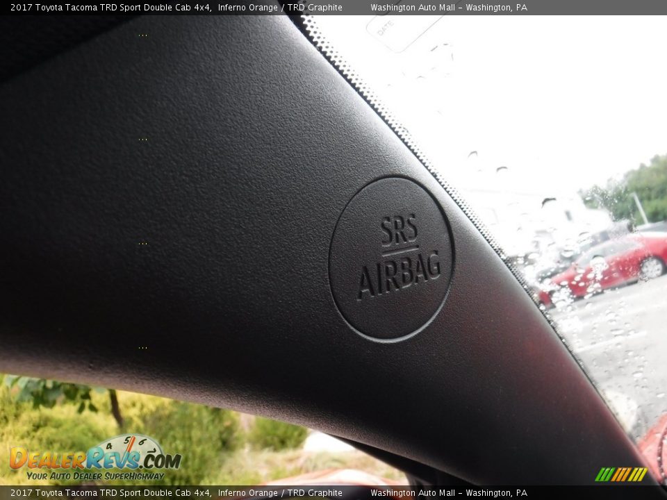 2017 Toyota Tacoma TRD Sport Double Cab 4x4 Inferno Orange / TRD Graphite Photo #28