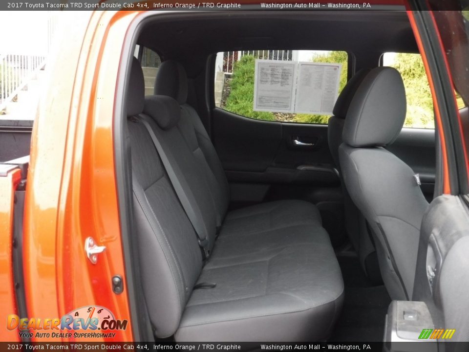 2017 Toyota Tacoma TRD Sport Double Cab 4x4 Inferno Orange / TRD Graphite Photo #29