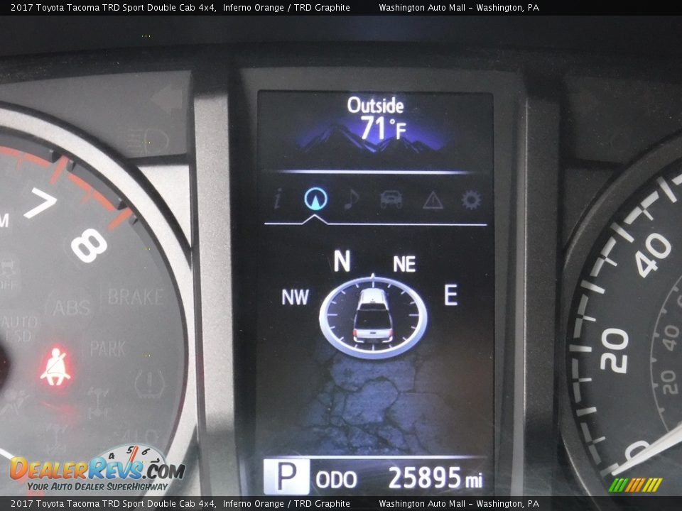 2017 Toyota Tacoma TRD Sport Double Cab 4x4 Inferno Orange / TRD Graphite Photo #33