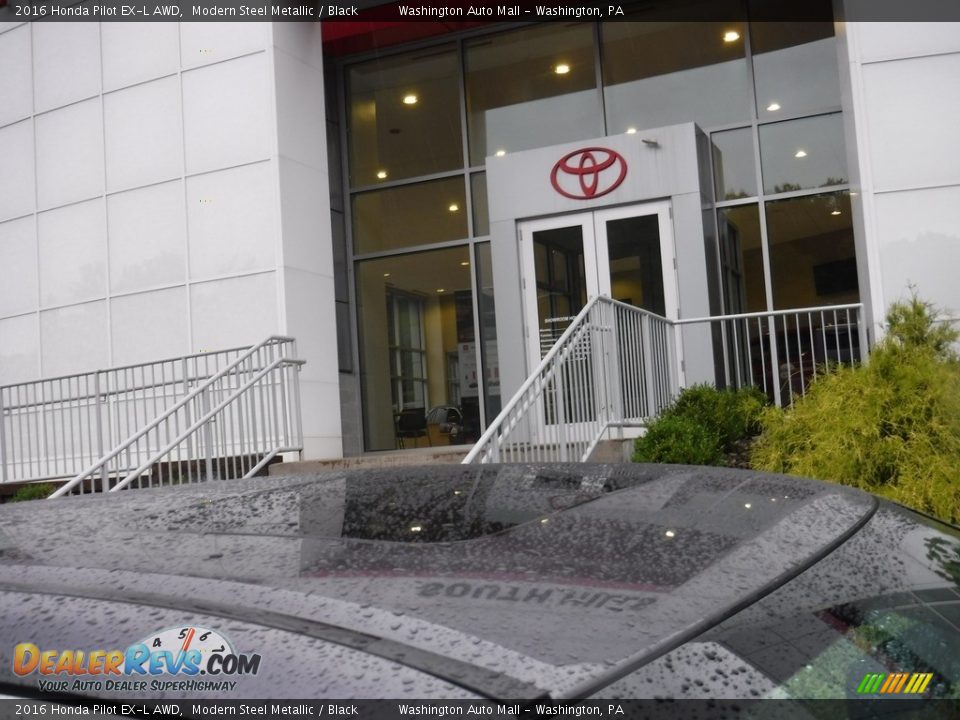 2016 Honda Pilot EX-L AWD Modern Steel Metallic / Black Photo #3