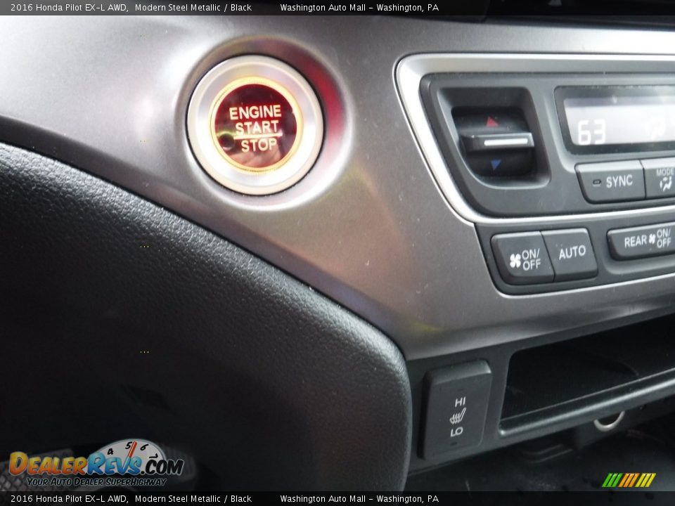 2016 Honda Pilot EX-L AWD Modern Steel Metallic / Black Photo #5