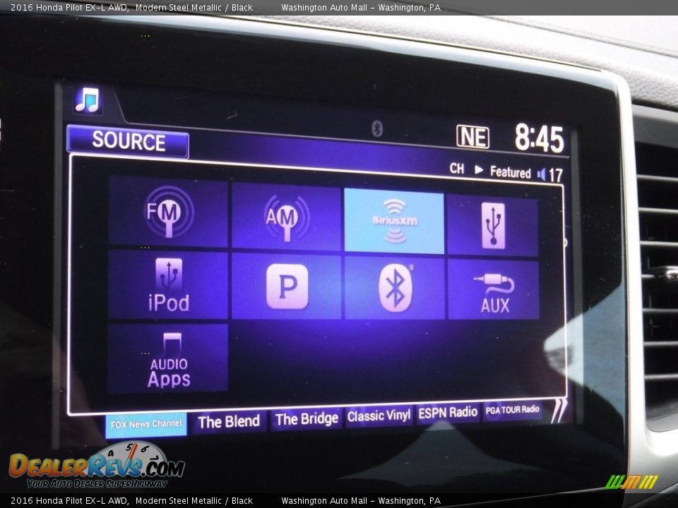 2016 Honda Pilot EX-L AWD Modern Steel Metallic / Black Photo #6