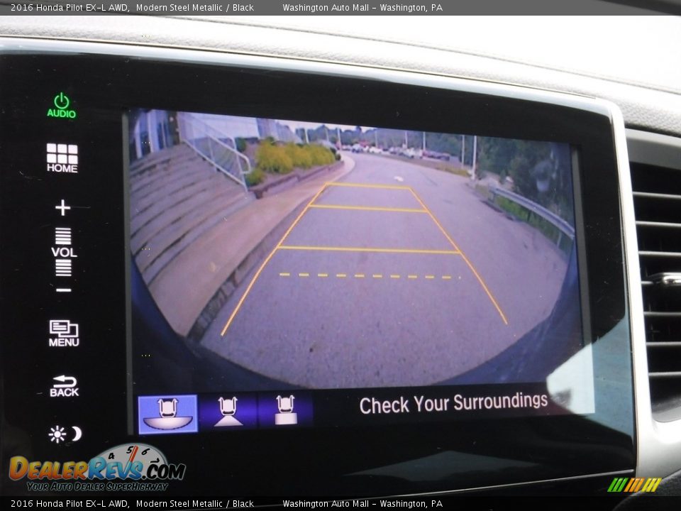 2016 Honda Pilot EX-L AWD Modern Steel Metallic / Black Photo #7