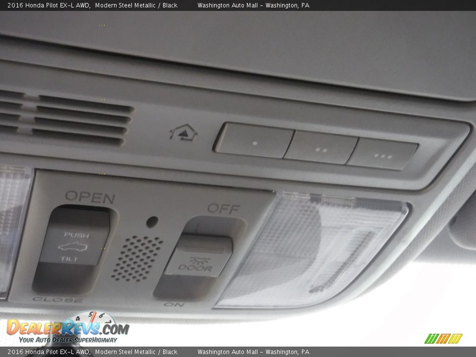 2016 Honda Pilot EX-L AWD Modern Steel Metallic / Black Photo #8