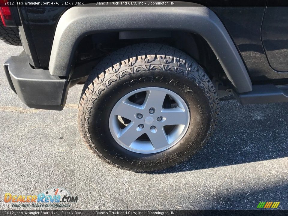 2012 Jeep Wrangler Sport 4x4 Black / Black Photo #26