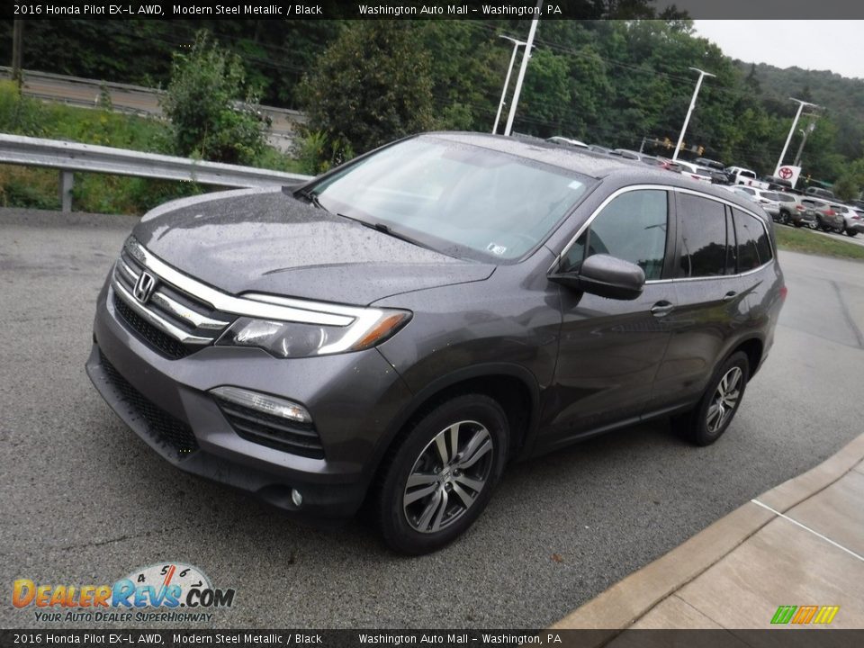 2016 Honda Pilot EX-L AWD Modern Steel Metallic / Black Photo #13