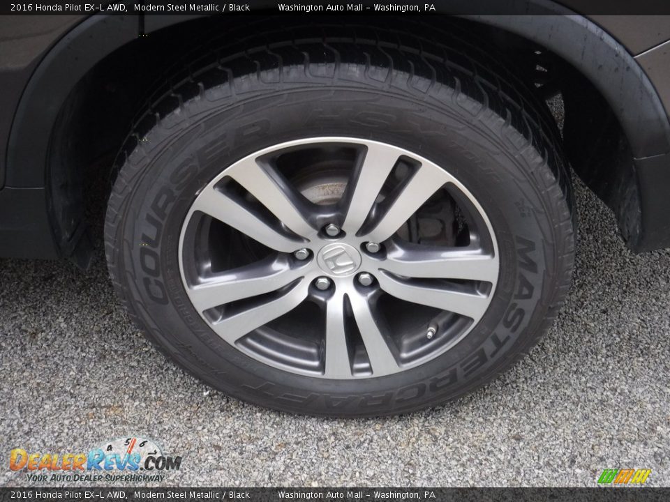 2016 Honda Pilot EX-L AWD Modern Steel Metallic / Black Photo #15