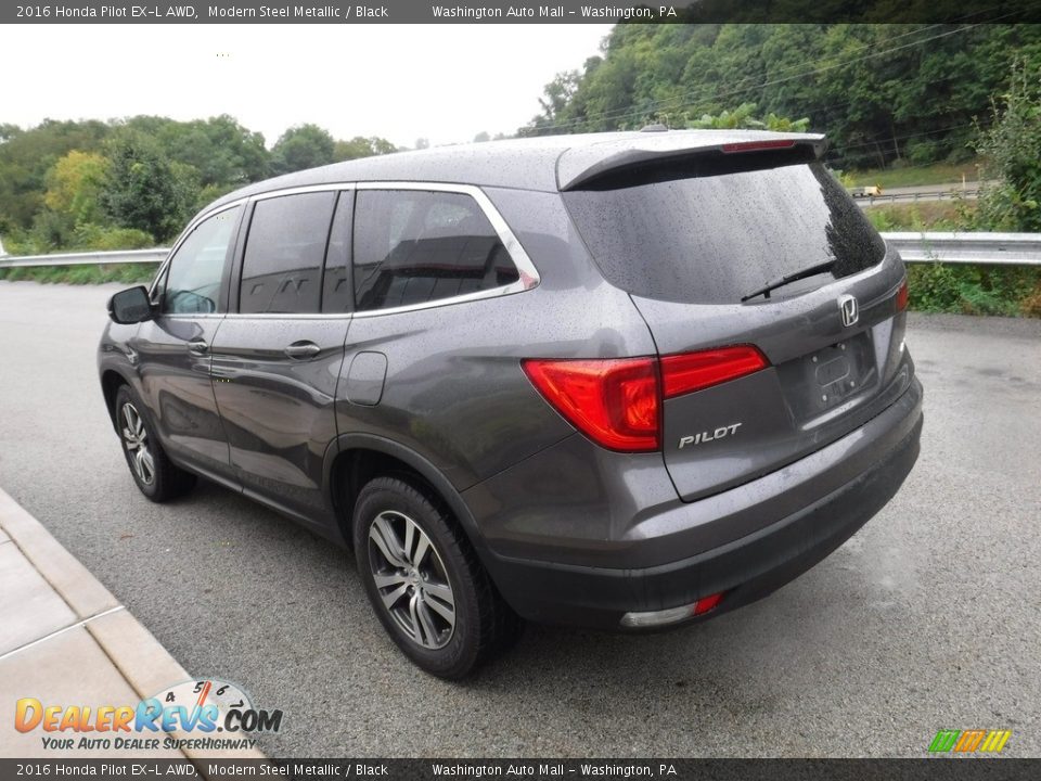 2016 Honda Pilot EX-L AWD Modern Steel Metallic / Black Photo #16