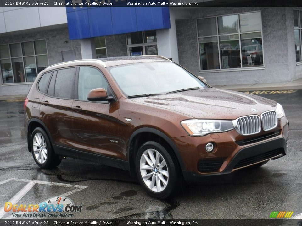 2017 BMW X3 xDrive28i Chestnut Bronze Metallic / Oyster Photo #1