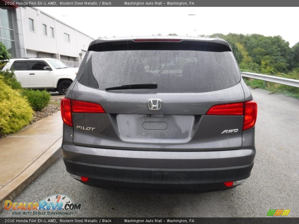 2016 Honda Pilot EX-L AWD Modern Steel Metallic / Black Photo #17