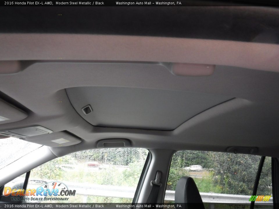 2016 Honda Pilot EX-L AWD Modern Steel Metallic / Black Photo #19