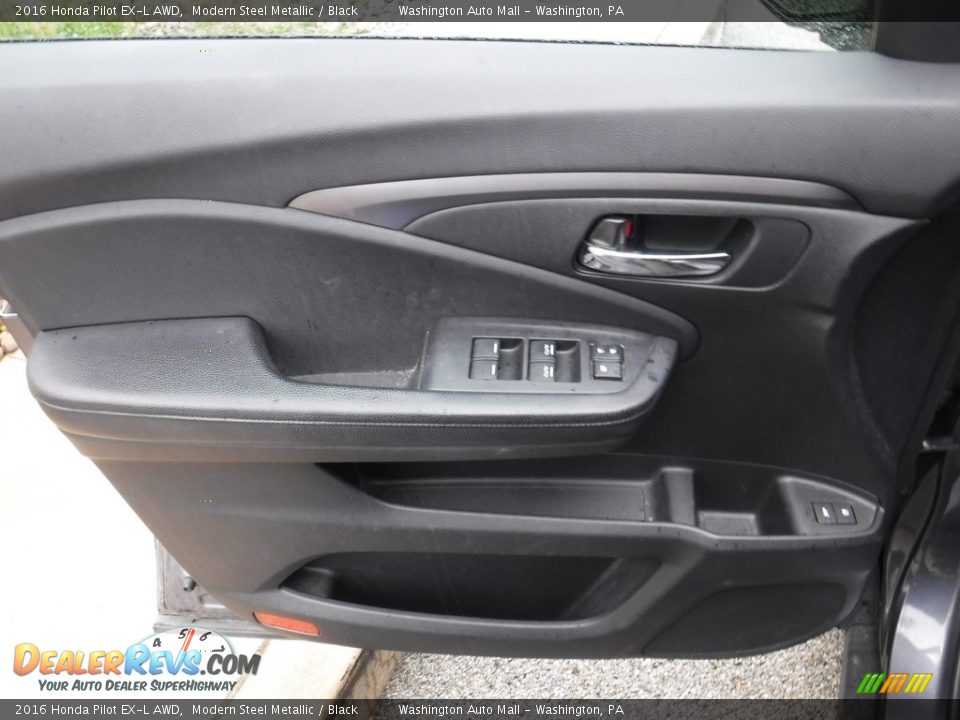 2016 Honda Pilot EX-L AWD Modern Steel Metallic / Black Photo #21