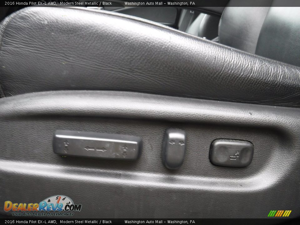 2016 Honda Pilot EX-L AWD Modern Steel Metallic / Black Photo #22