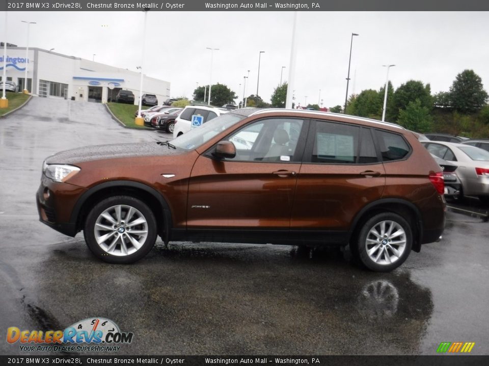 2017 BMW X3 xDrive28i Chestnut Bronze Metallic / Oyster Photo #8