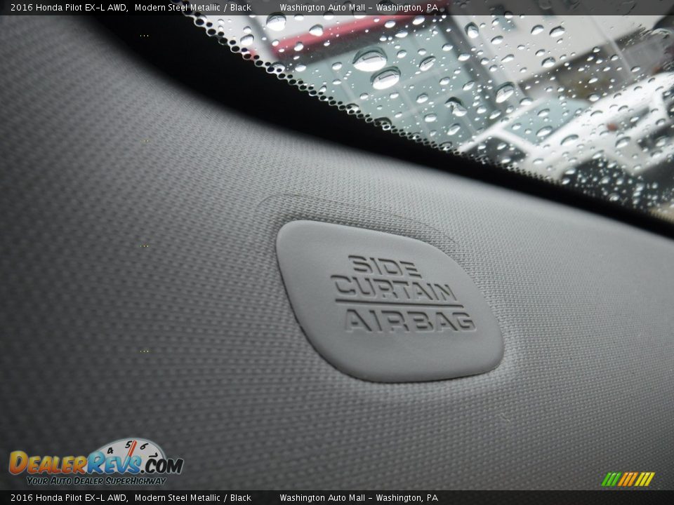 2016 Honda Pilot EX-L AWD Modern Steel Metallic / Black Photo #26