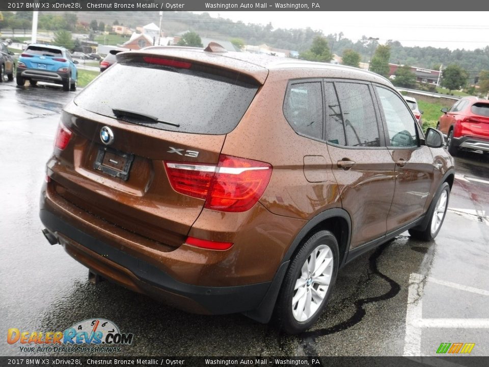 2017 BMW X3 xDrive28i Chestnut Bronze Metallic / Oyster Photo #11