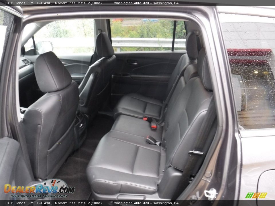 2016 Honda Pilot EX-L AWD Modern Steel Metallic / Black Photo #27