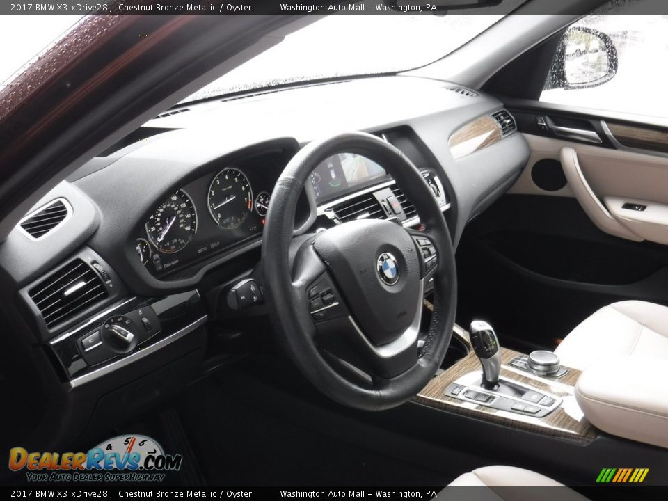 2017 BMW X3 xDrive28i Chestnut Bronze Metallic / Oyster Photo #14