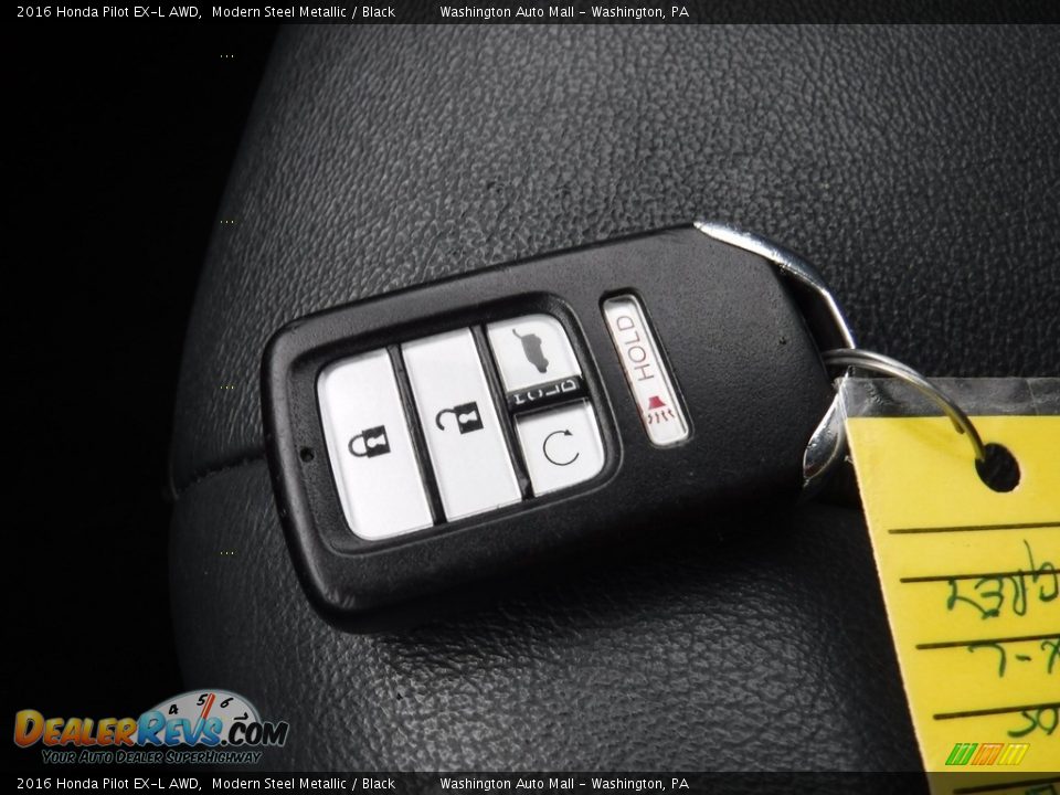2016 Honda Pilot EX-L AWD Modern Steel Metallic / Black Photo #31