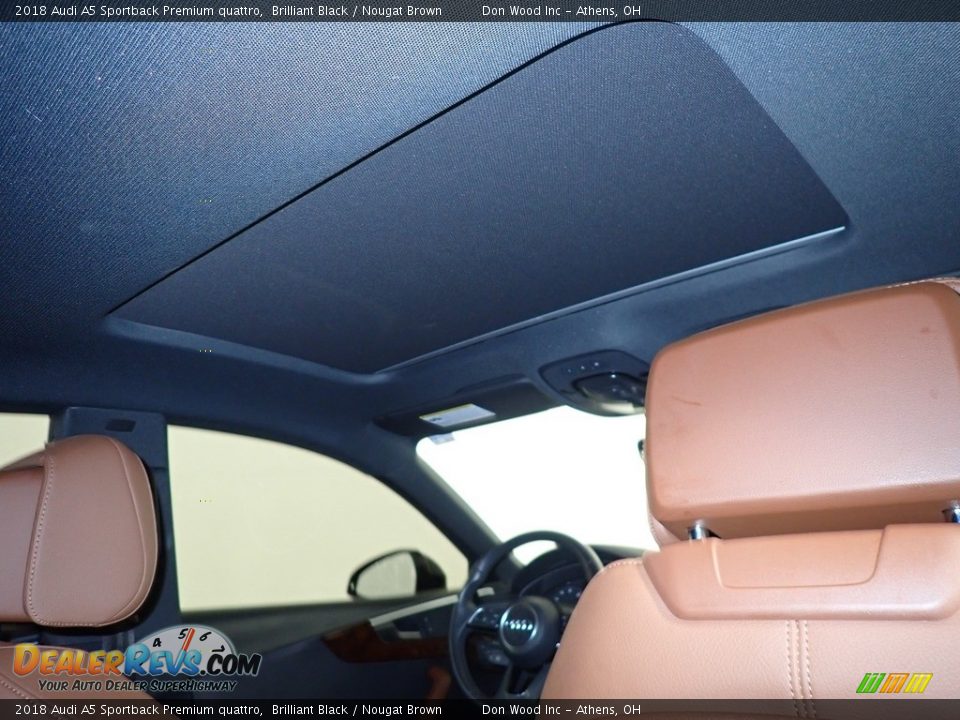 2018 Audi A5 Sportback Premium quattro Brilliant Black / Nougat Brown Photo #2
