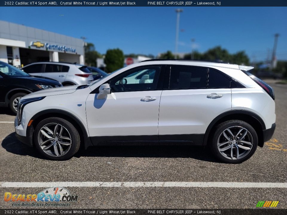 Crystal White Tricoat 2022 Cadillac XT4 Sport AWD Photo #3