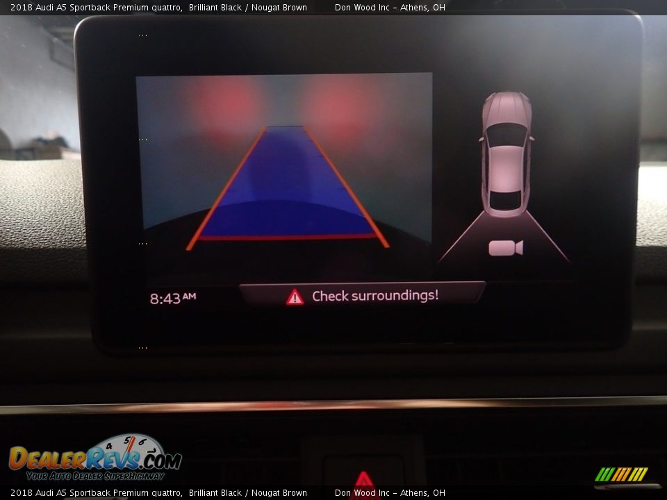 2018 Audi A5 Sportback Premium quattro Brilliant Black / Nougat Brown Photo #3