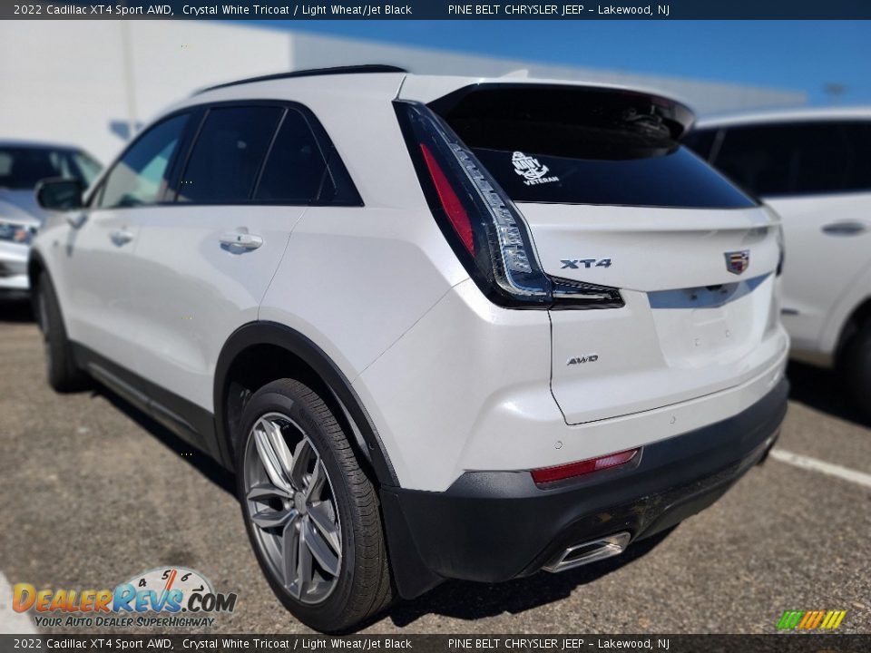 2022 Cadillac XT4 Sport AWD Crystal White Tricoat / Light Wheat/Jet Black Photo #4