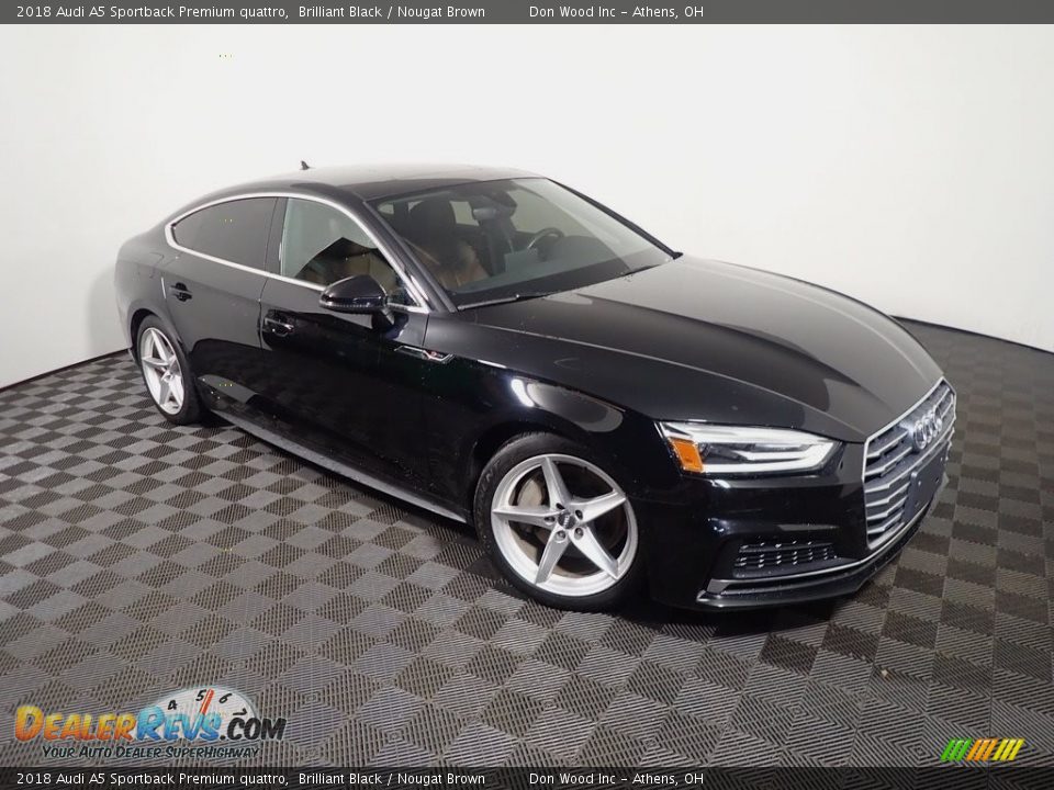 Front 3/4 View of 2018 Audi A5 Sportback Premium quattro Photo #4