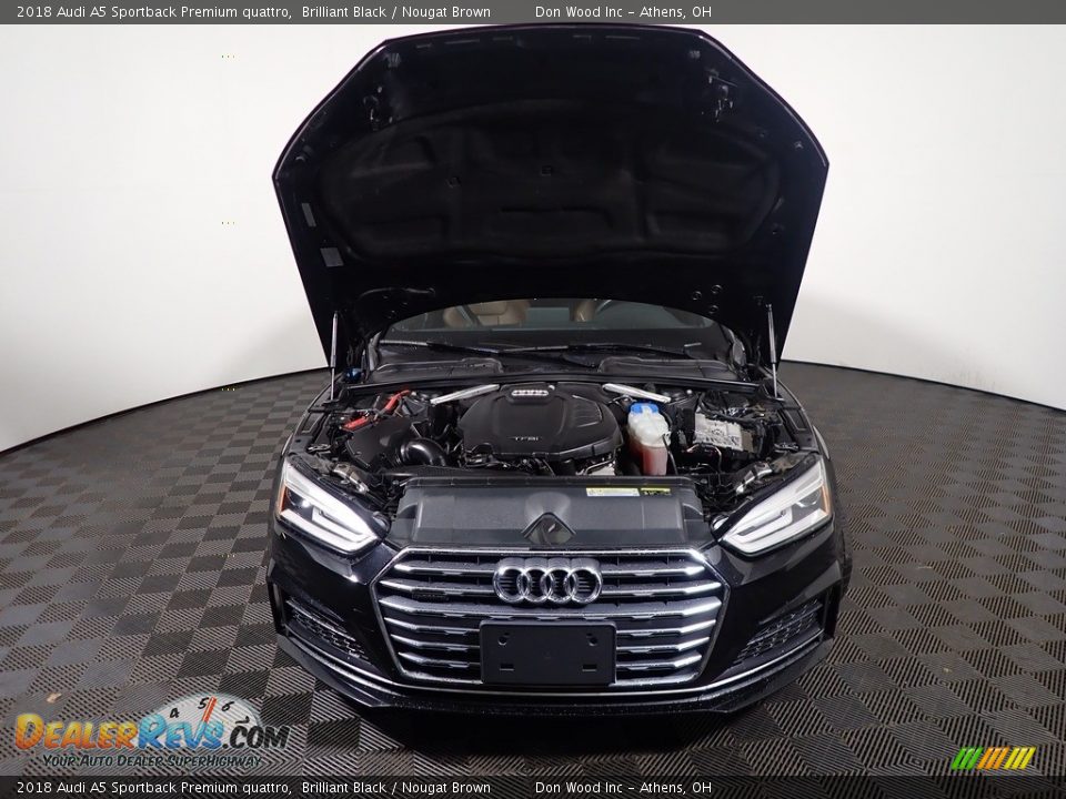 2018 Audi A5 Sportback Premium quattro Brilliant Black / Nougat Brown Photo #6