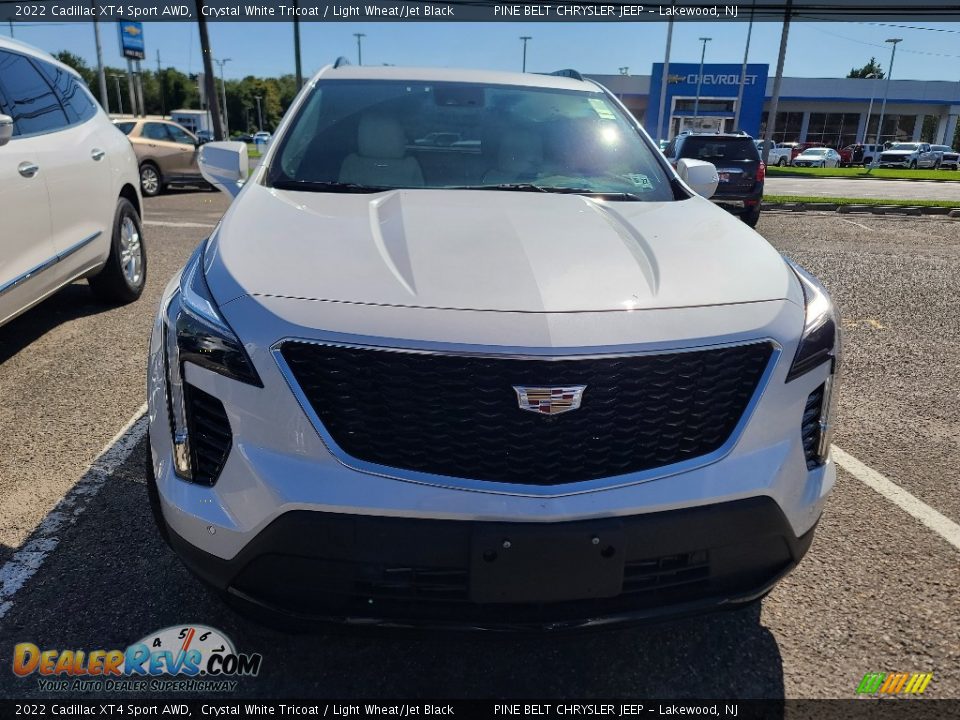 2022 Cadillac XT4 Sport AWD Crystal White Tricoat / Light Wheat/Jet Black Photo #8