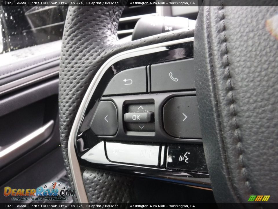 2022 Toyota Tundra TRD Sport Crew Cab 4x4 Steering Wheel Photo #10