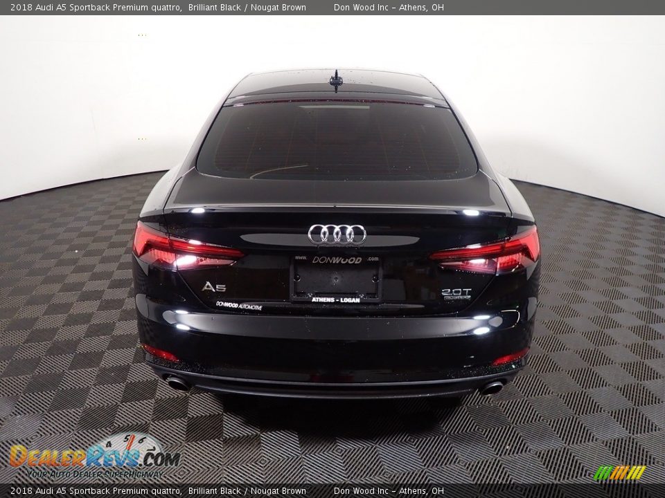 2018 Audi A5 Sportback Premium quattro Brilliant Black / Nougat Brown Photo #12