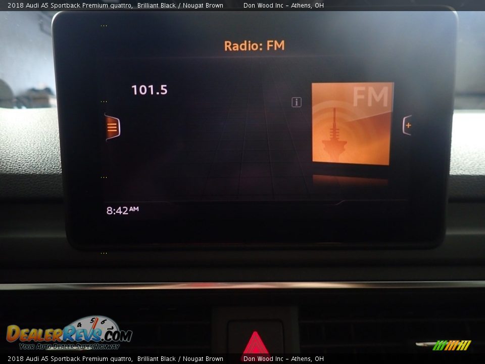 2018 Audi A5 Sportback Premium quattro Brilliant Black / Nougat Brown Photo #24