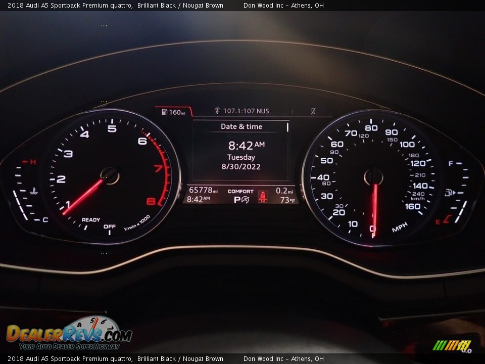 2018 Audi A5 Sportback Premium quattro Gauges Photo #26