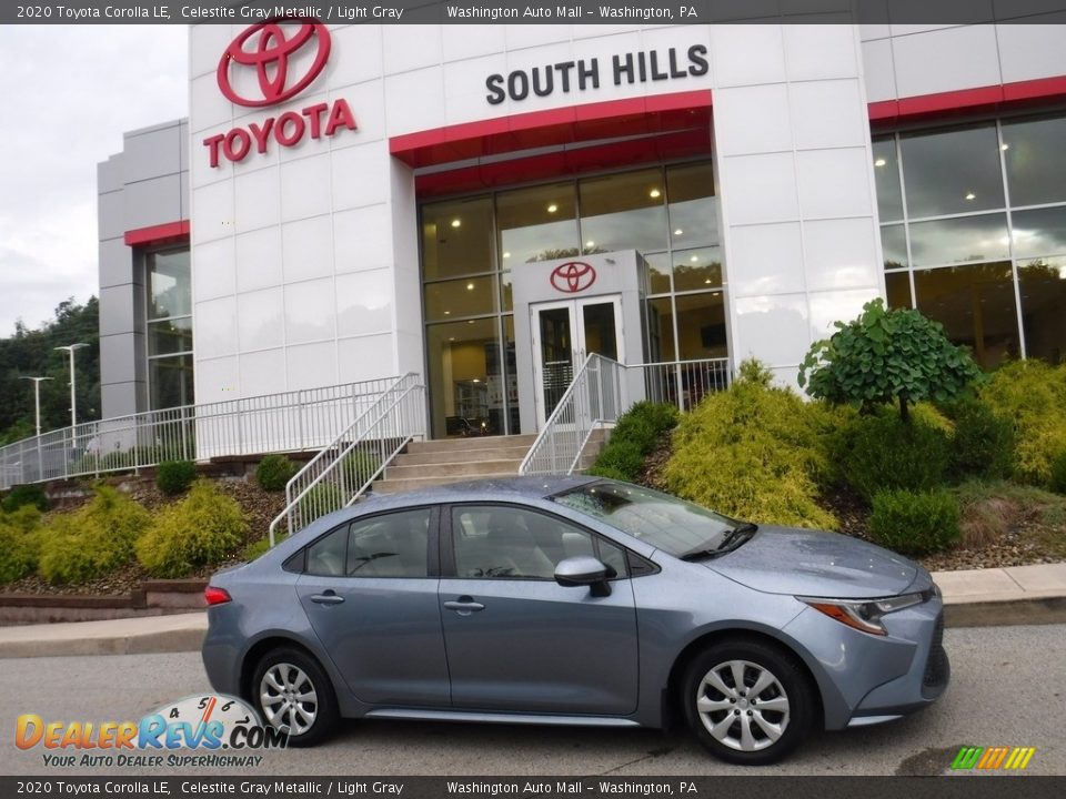 2020 Toyota Corolla LE Celestite Gray Metallic / Light Gray Photo #2
