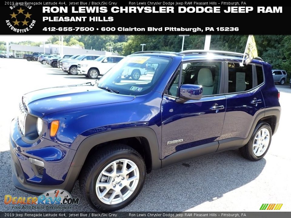 2019 Jeep Renegade Latitude 4x4 Jetset Blue / Black/Ski Grey Photo #1