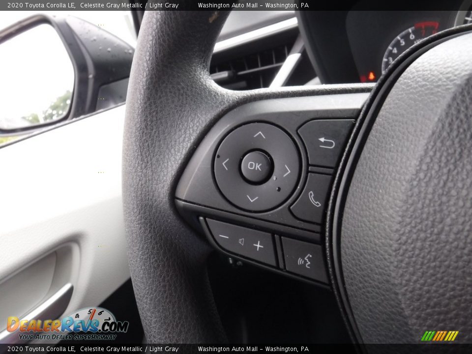 2020 Toyota Corolla LE Celestite Gray Metallic / Light Gray Photo #8