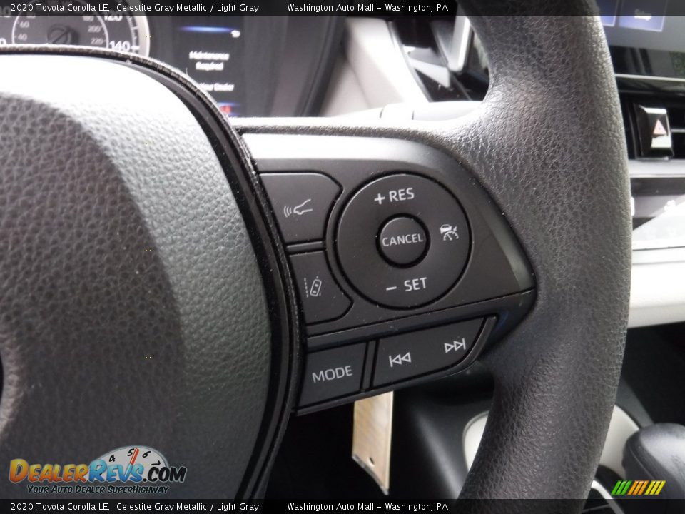 2020 Toyota Corolla LE Celestite Gray Metallic / Light Gray Photo #9