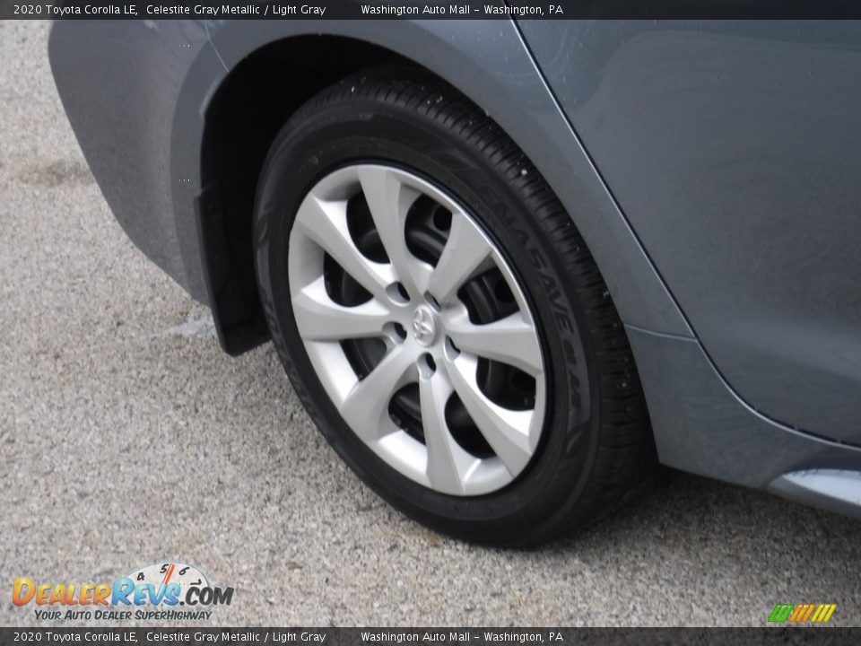 2020 Toyota Corolla LE Celestite Gray Metallic / Light Gray Photo #10