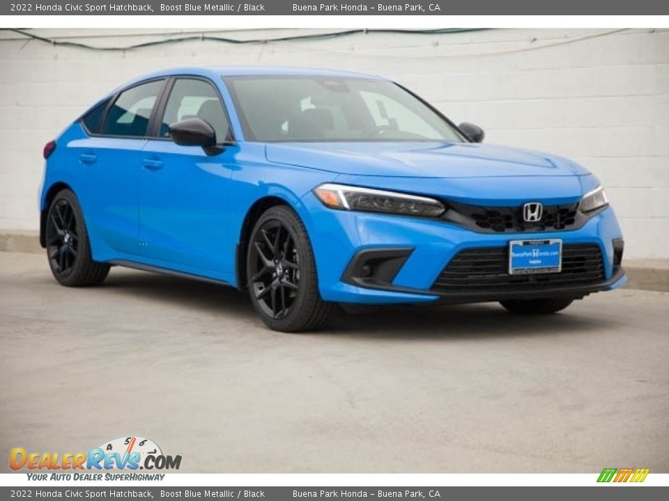 Front 3/4 View of 2022 Honda Civic Sport Hatchback Photo #1