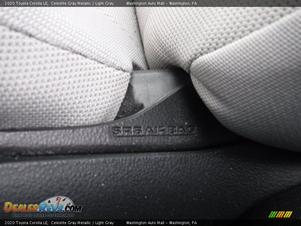 2020 Toyota Corolla LE Celestite Gray Metallic / Light Gray Photo #19