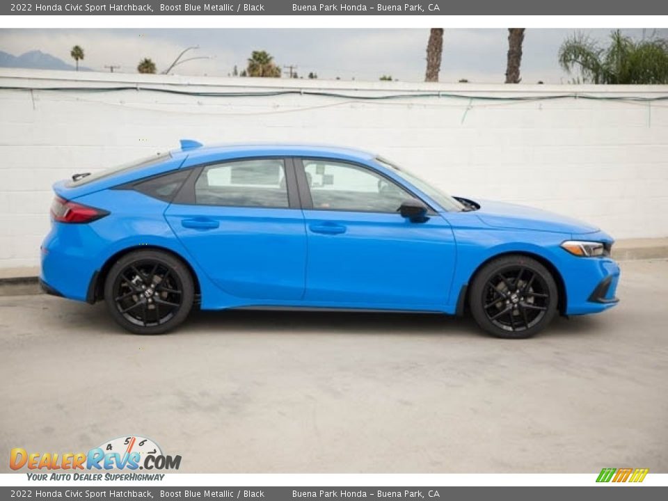 Boost Blue Metallic 2022 Honda Civic Sport Hatchback Photo #8